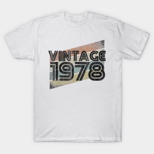 Vintage 1978 Retro 42th Gift 42 Yrs Years Old T-Shirt